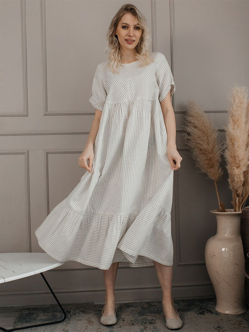 платье лен 50%, хлопок 50% - Волтри фото 2