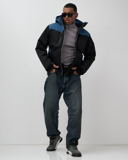 Горнолыжная куртка мужская зимняя черного цвета 7611Ch - Mtforce фото 11