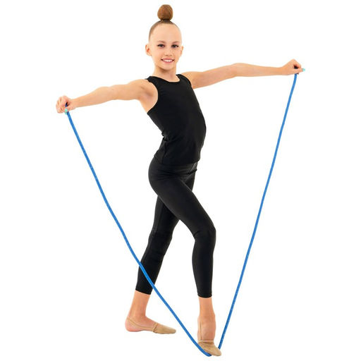 Скакалка гимнастическая утяжелённая Grace Dance, 3 м, 180 г, цвет синий фото 4