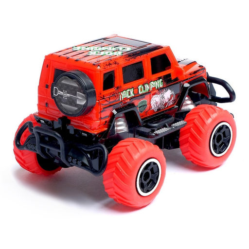 Машинка на пульте управления «Джип. Граффити», работает от батареек, цвет красный