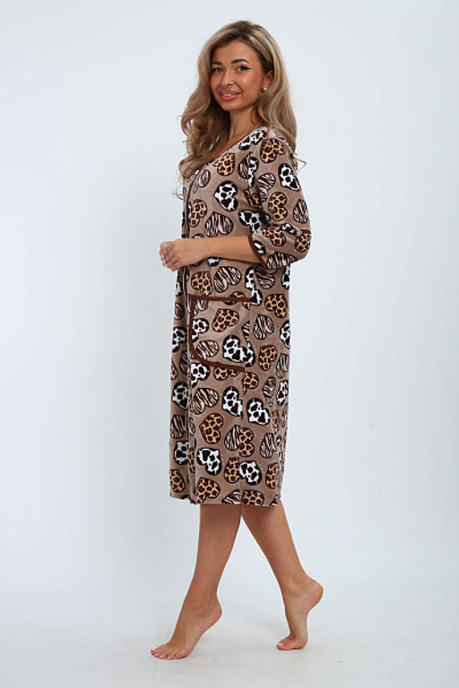 Халат велюровый на молнии (941-6) - Плиона фото 99