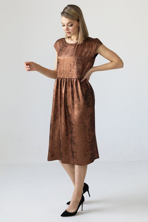 Платье со сборкой по талии - Looklikecat фото 3