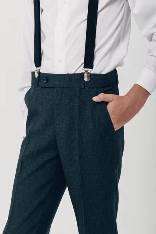 Брюки для мальчика, полуприлегающий (синий) БД-123 comfort+ - Бостон фото 2