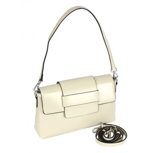 Сумка женская натуральная кожа GU 2033-0028, 1отд+карм/пер, плечевой ремень, бежевый SALE 264160 - Adelia фото 5