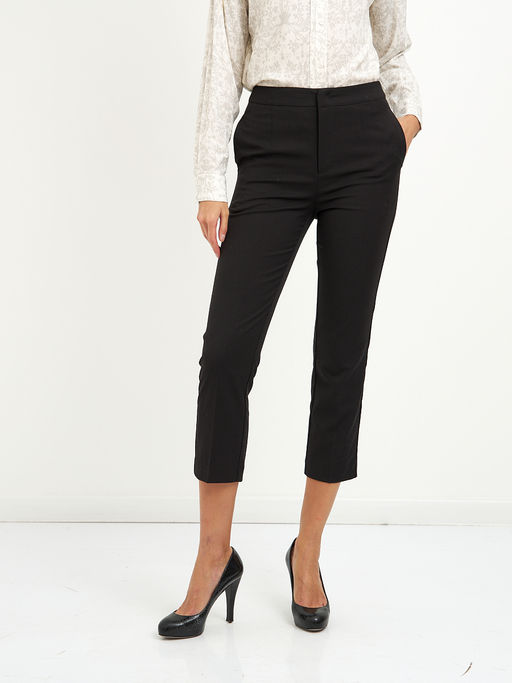 брюки женские черные укороченные - Glenfield фото 3