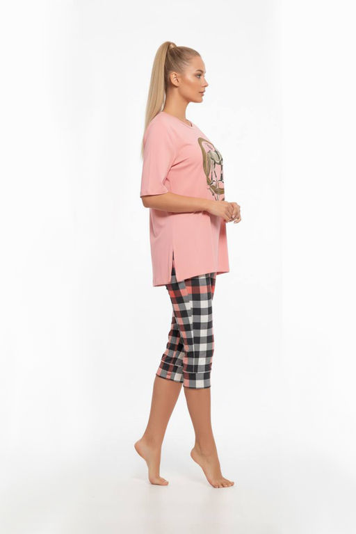 Пижама с бриджами и футболкой - 401