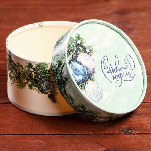 Коробка подарочная «С Новым годом» завальцованная без окна, 13×8.5 см