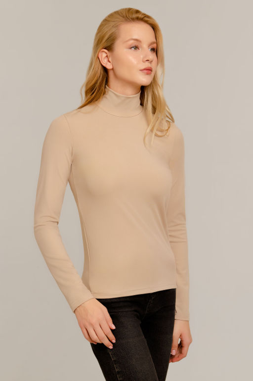 Арт.12803/5 Водолазка женская  42-50 (5 шт) Цвет:бежевый