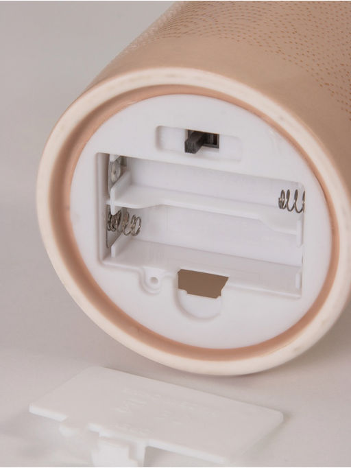 Светильник Цилиндр большие сердца LED 2хАА 8.5?8.5?17 см