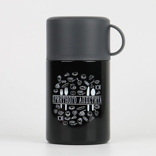 Термос для еды Мастер К Приятного аппетита, 550 мл, 1711 см, чёрный