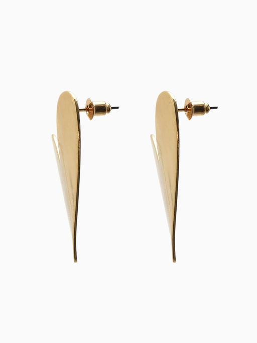 Серьги металл «Сердце» нежность, цвет золото