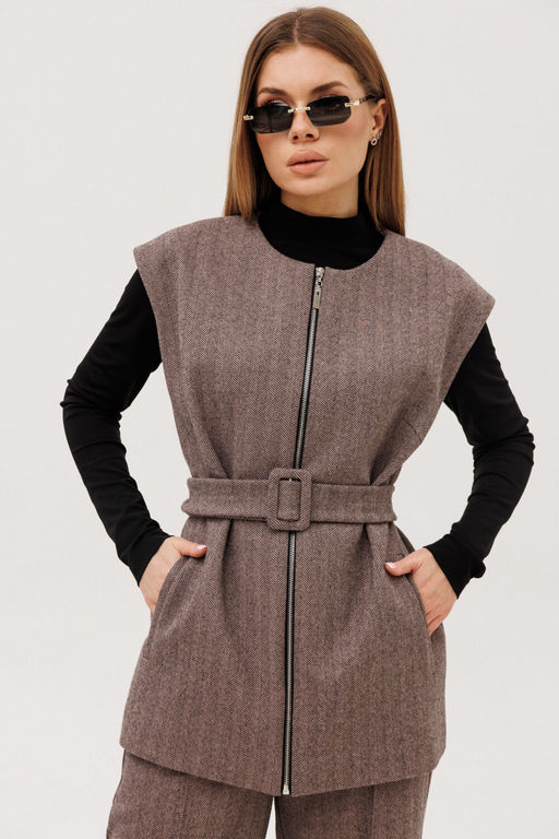 Жилет AmberA 1133 шоколад