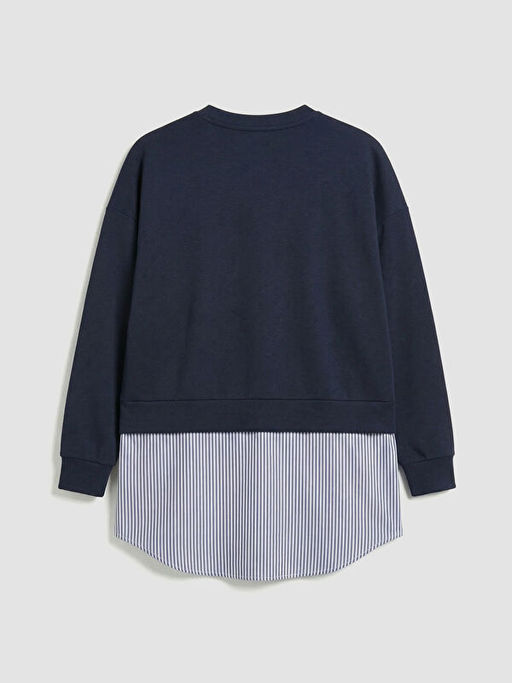 G?mlek Detayl? Kad?n Sweatshirt Tunik