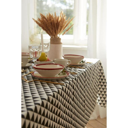 Скатерть Доляна Треугольники 145х1453см,100%пэ, рогожка 130 гр/м  фото 9