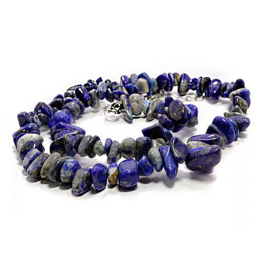 Бусы из камня Лазурит на удачу и успех бизнесменам 45см