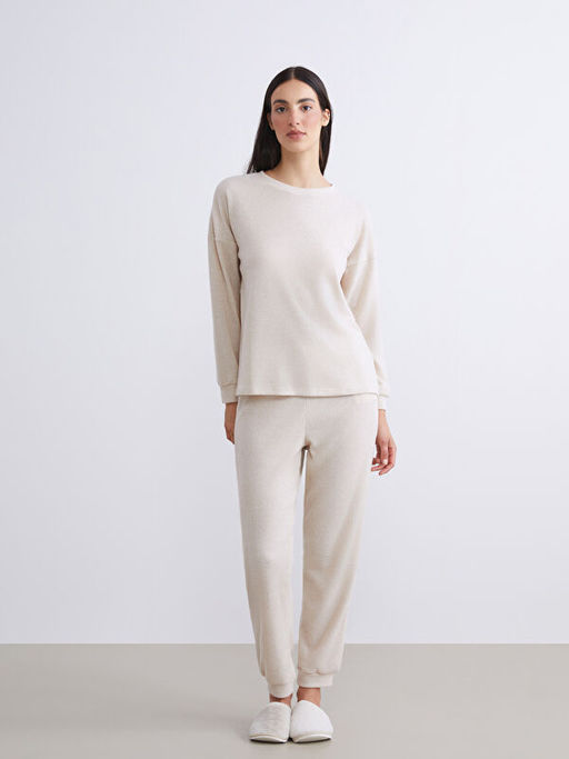 Bisiklet Yaka Kad?n Pijama Tak?m?