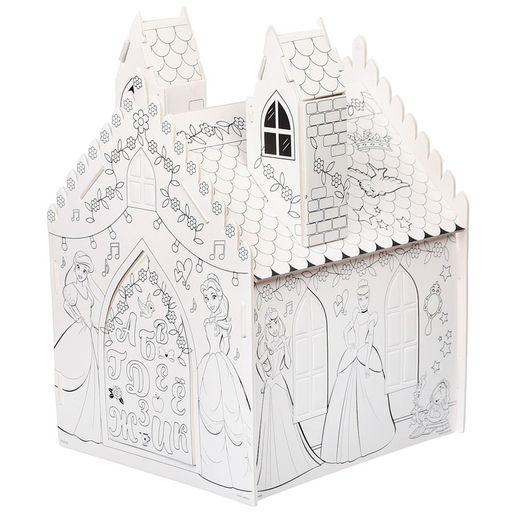 Дом-раскраска 3 в 1 Принцессы, замок, набор для творчества, 16 18 22 см - Disney фото 7