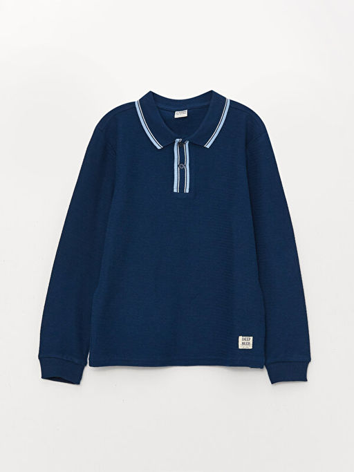 Polo Yaka Uzun Kollu Erkek ?ocuk Ti??rt