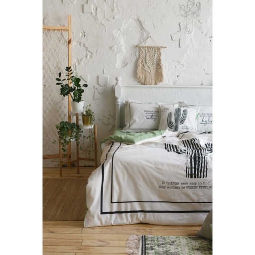 Постельное бельё Этель 2 сп Кактус 175х215 см, 200х220 см, 50х70+3 см - 2 шт  фото 15