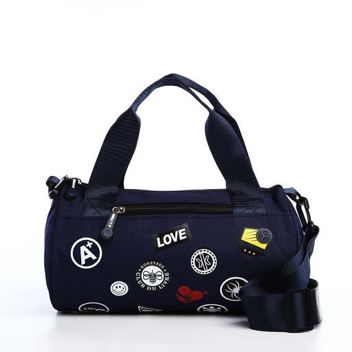 Сумка молодёжная на молнии, цвет синий - Simaland фото 2