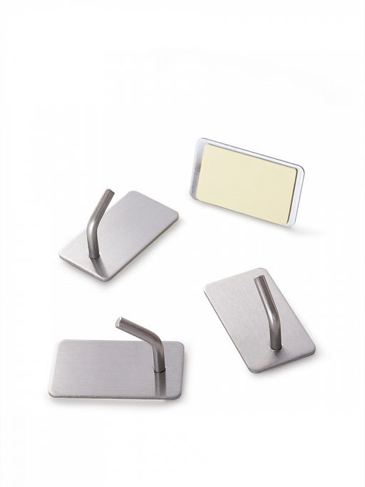 Набор крючков 4шт серый нержавеющая сталь