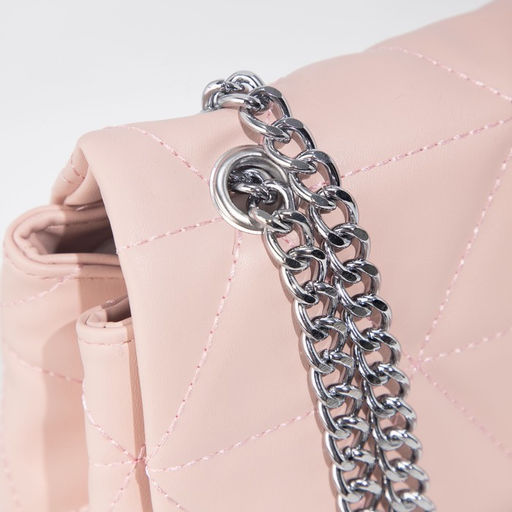 Сумка-мессенджер на магните, длинная цепь, цвет розовый - Simaland фото 3