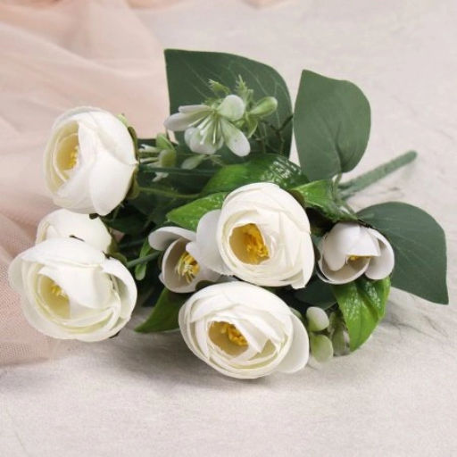 Цветок искусственный 30 см / W394131 /уп 200/800/ (Бежевый) - Галеонтрейд фото 2