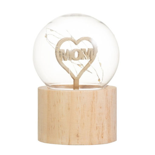 Фигурка светящаяся RISALUX Люблю маму, LED-ночник, 3?AG10, шар-8 см, 6.5?6.5?11.5 см  фото 5