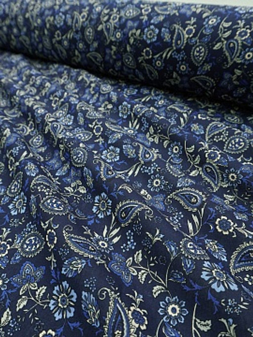 Импорт. хлопок Линиза цв.чернильный, ш.1.45м, хлопок-100%, 100гр/м.кв