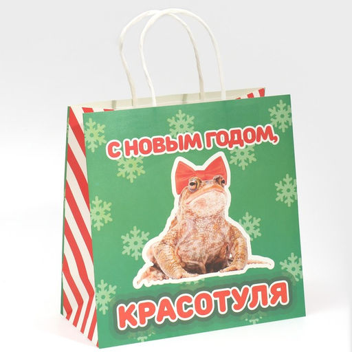Пакет подарочный Красотуля, 22 22 11 см - Дарите счастье фото 2