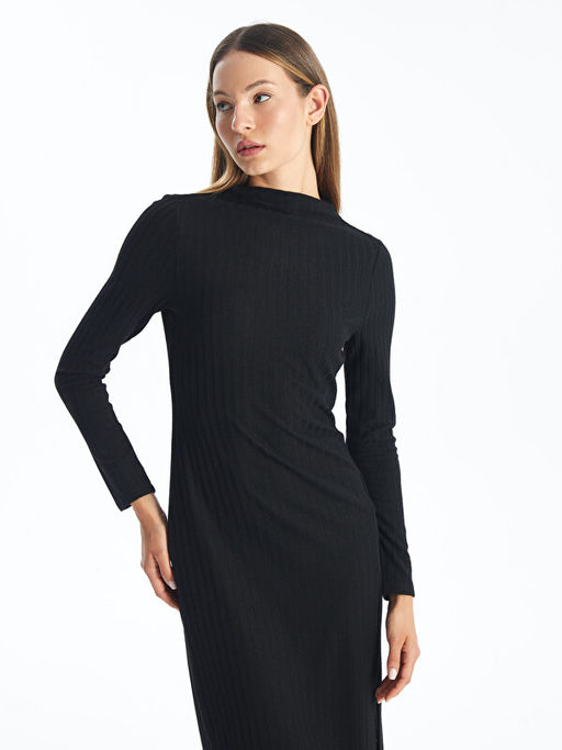 Dik Yaka Kad?n Bodycon Elbise