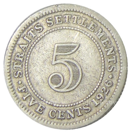 5 центов 1926 года Стрейтс Сетлментс
