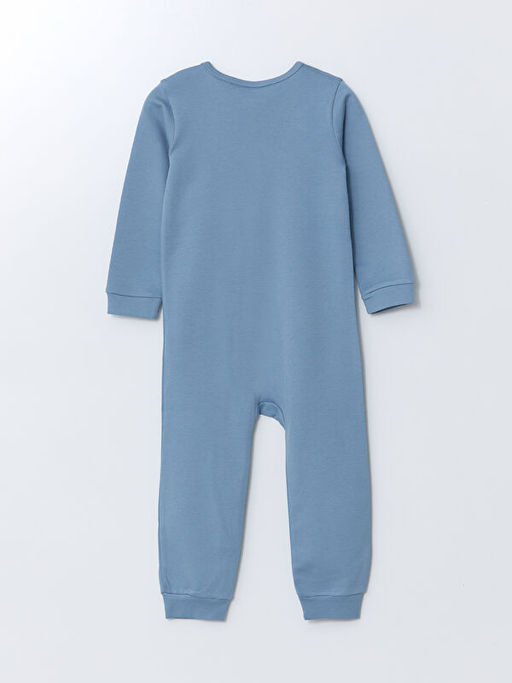 Bisiklet Yaka Bask?l? Erkek Bebek Tulum - Waikiki фото 2