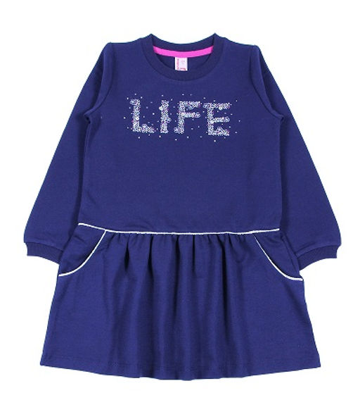 CRB wear/CWK 62023 Платье для девочки, темно-синий/Ex.Cherubino  фото 2