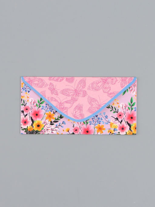 Цена за 10 шт. Конверт для денег «Бабочки и цветы», 16,5 х 8 см
