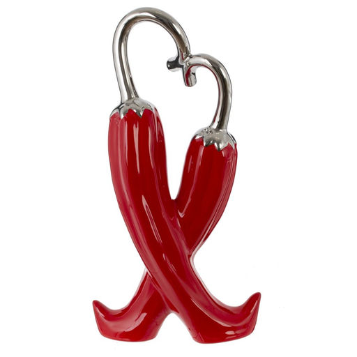 Фигурка декоративная "Перцы", L19 W6,5 H37 см