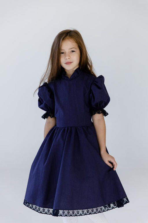 Л23-24 платье для девочки ВЕНДИ синий - Etoelf фото 6