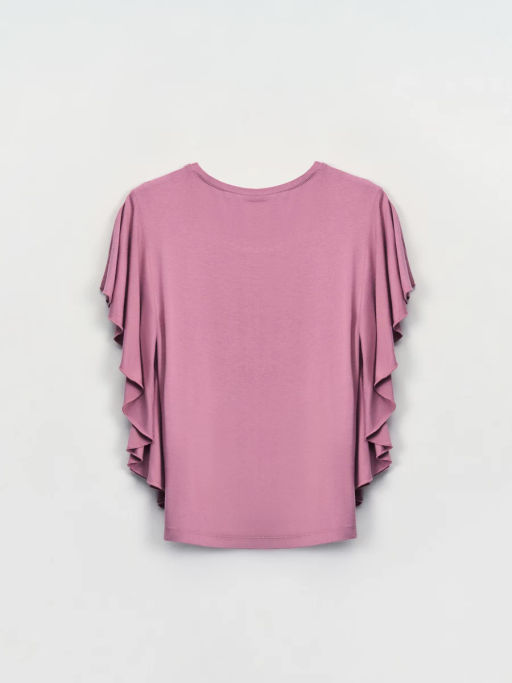 Футболка с воланами из бамбука ZR2605023412-92 / Zarina