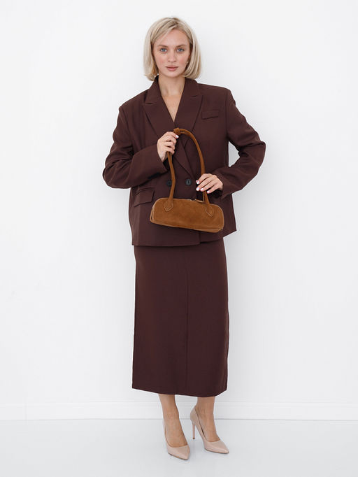 Сумка женская кожаная 89-6830-1VG brown Vitelli Grassi