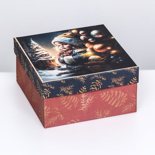 Коробка квадратная Чудо , 19 19 10 см - Simaland фото 6