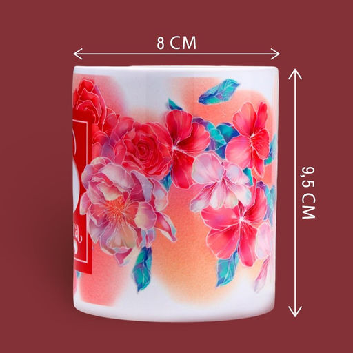 Кружка керамическая с сублимацией 8 марта, 320 мл