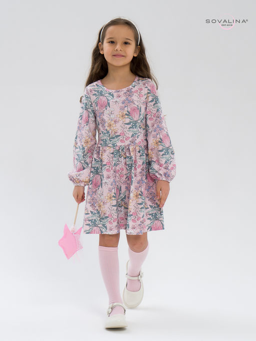 Платье Моана сирень на розовом - Sovalina фото 19