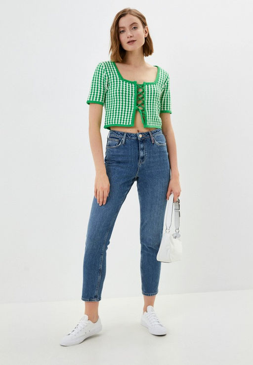 Вязаный кардиган на шнуровке - Incity фото 7