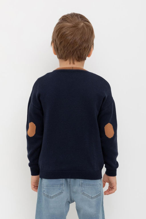 Crockid _ КВ 30154/темно-синий кардиган для мал  фото 3
