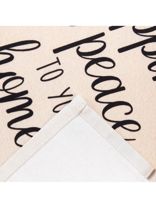 Полотенце Этель Счастья и мира Вашему дому 40?73 см, 100% хлопок, саржа 190 г/м?