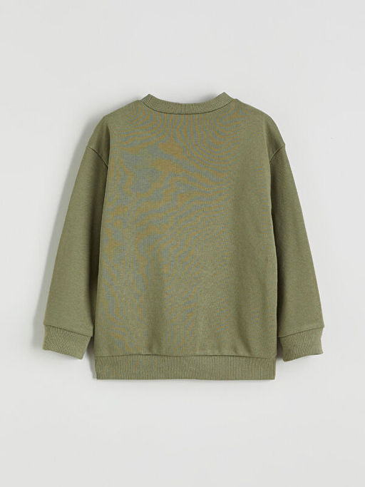 Dinozor Bask?l? Erkek ?ocuk Sweatshirt