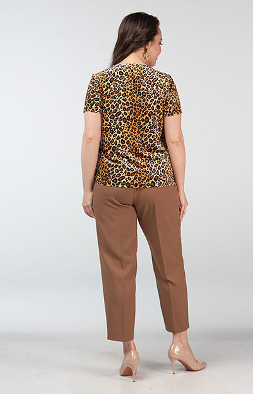 Великолепная блуза изготовлена из бархата ультрамодного леопардового принта - Ckc collections фото 4