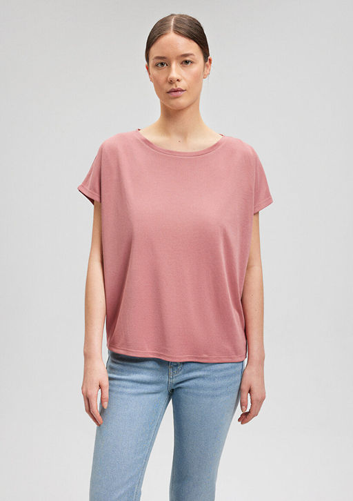 Lux Touch Pembe Basic Tisort - Mavi фото 3