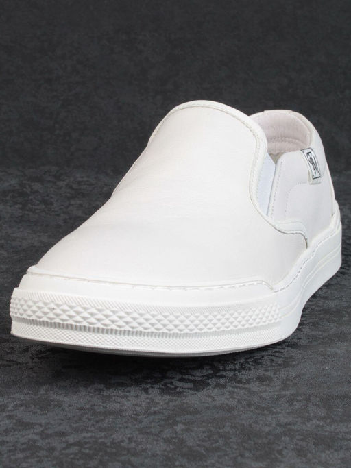 03-A69870-11-2 WHITE Полуботинки спортивные мужские (натуральная кожа)