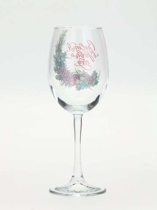 Бокал для вина новогодний Счастья в Новом году, 360 мл